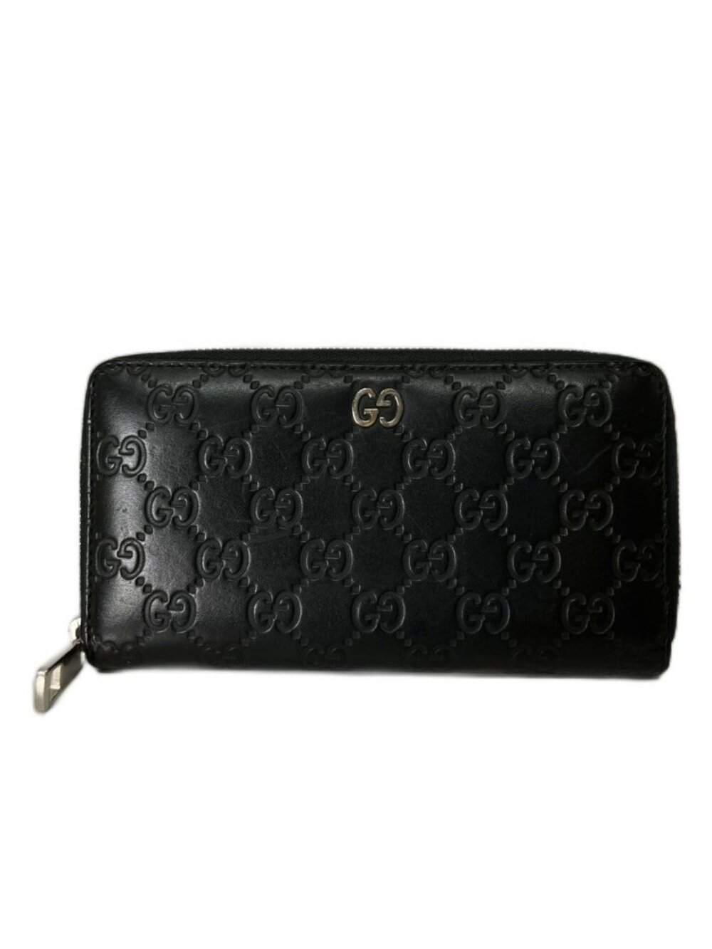 Gucci Guccissima Zip Around Wallet Black